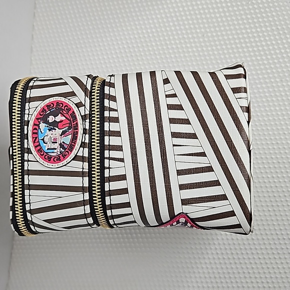 HENRI BENDEL CLASSIC STRIPED  TRAIN / COSMETIC CASE - Picture 4 of 9